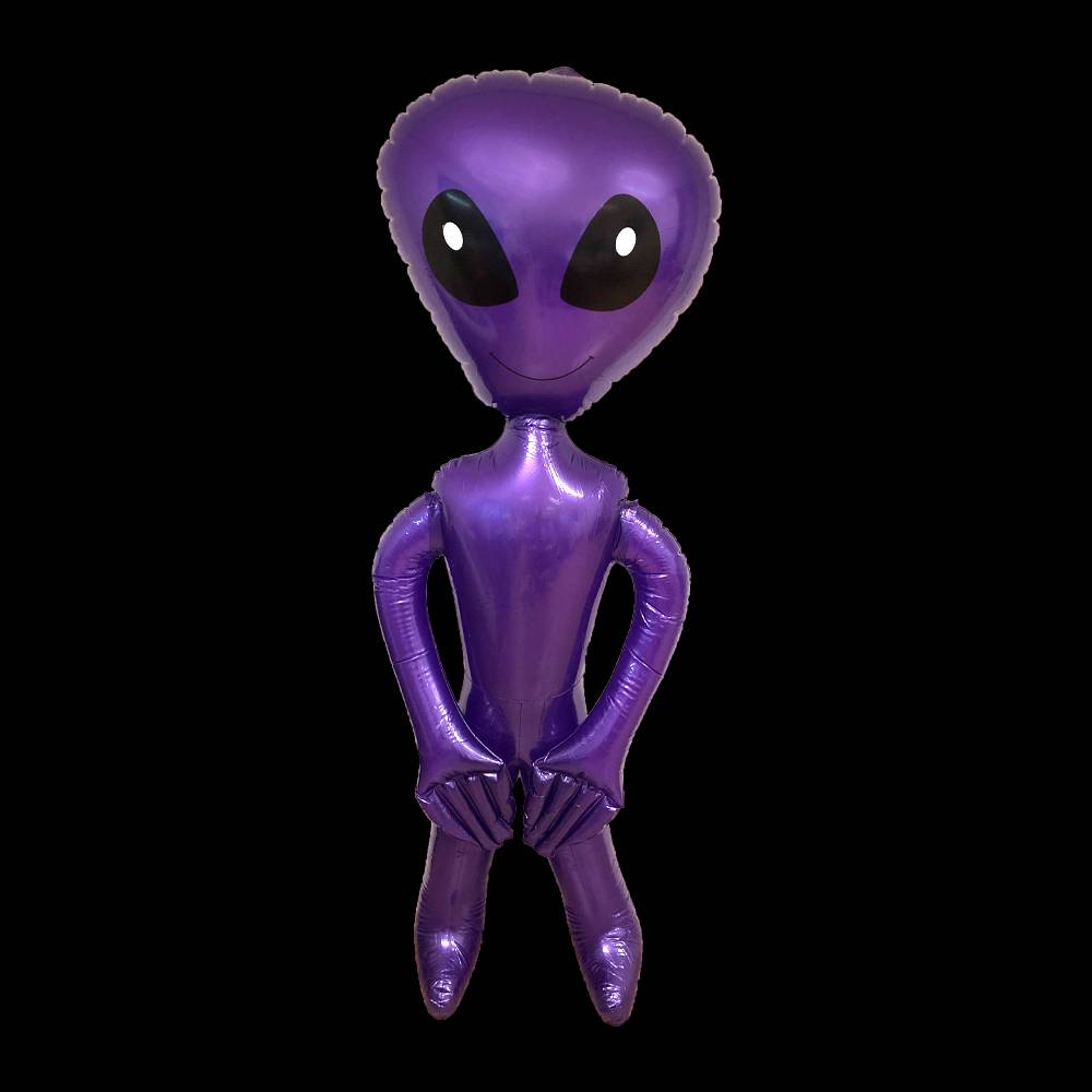Opblaas alien 150cm paars kopen? | De Horeca