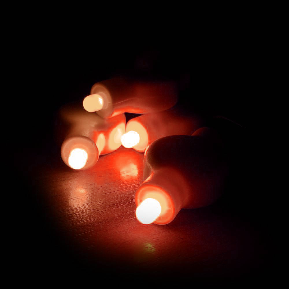 Christus moe Kalksteen LED lampjes ballon aan stiek oranje kopen? | De Horeca Bazaar