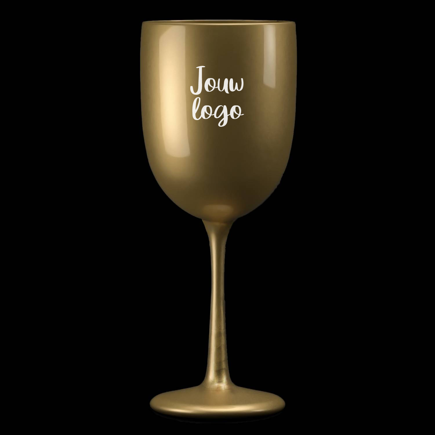 vasthouden Reflectie Systematisch Kunststof wijnglas 48cl goud bedrukken? | De Horeca Bazaar