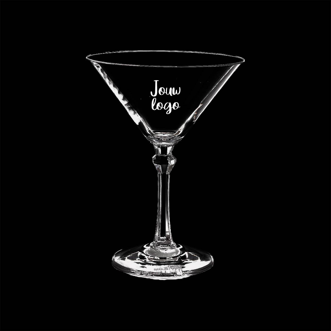Zeestraat Vlek tweedehands Kunststof Martini glazen 20cl bedrukken? | De Horeca Bazaar
