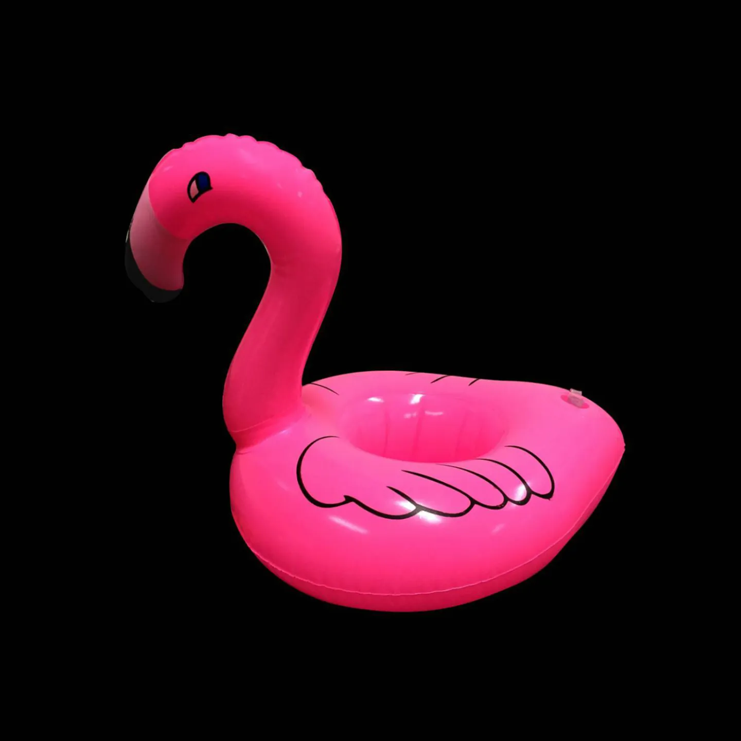 Opblaasbare bekerhouder Flamingo.