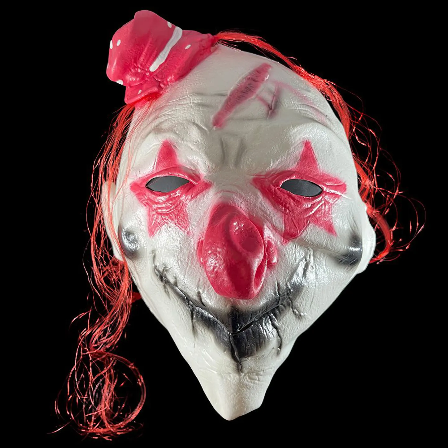 Halloween masker horror clown wit/rood kopen.
