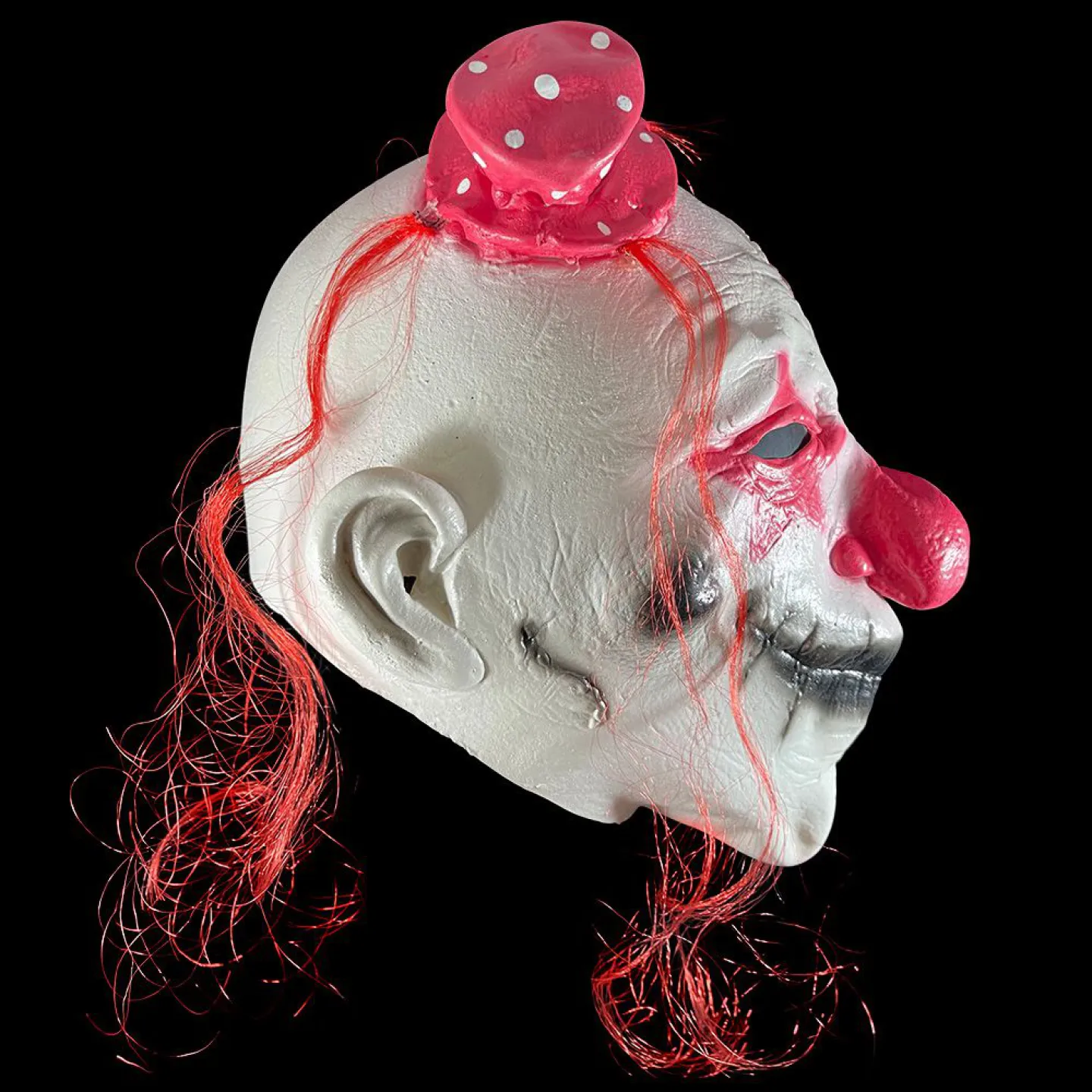 Halloween masker horror clown wit/rood.