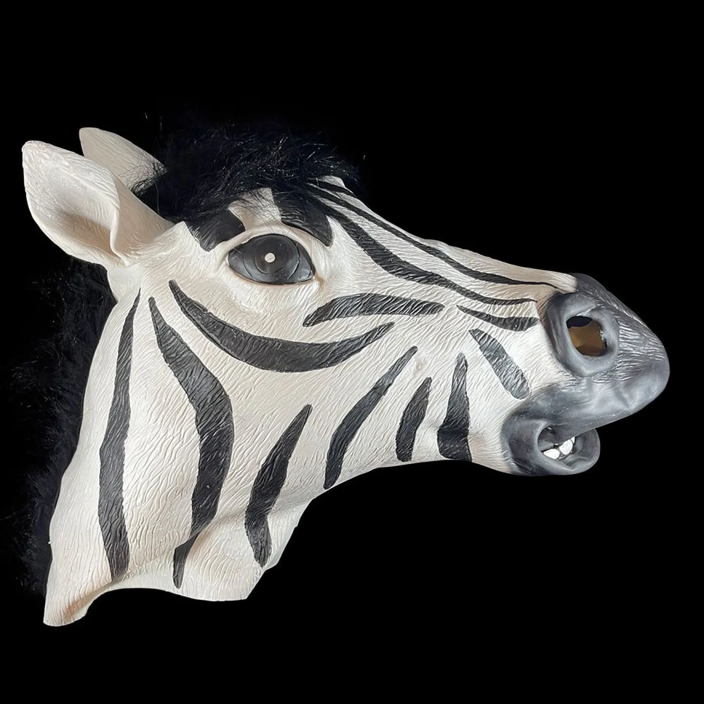 Goedkope halloween masker zebra latex.